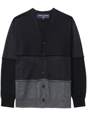 Comme Des Garçons Homme colour-block wool cardigan - Black