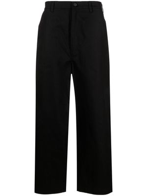 Comme Des Garçons Homme cropped cotton trousers - Black