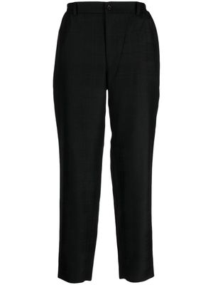 Comme Des Garçons Homme Deux button-up wool cropped trousers - Black