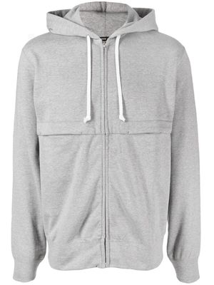 Comme Des Garçons Homme Deux cotton drawstring hoodie - Grey