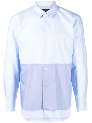 Comme Des Garçons Homme Deux layered-effect long-sleeve shirt - Blue
