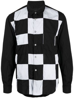 Comme Des Garçons Homme Deux patchwork cotton shirt - Black
