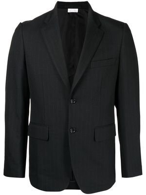 Comme Des Garçons Homme Deux pinstripe-pattern single-breasted blazer - Black