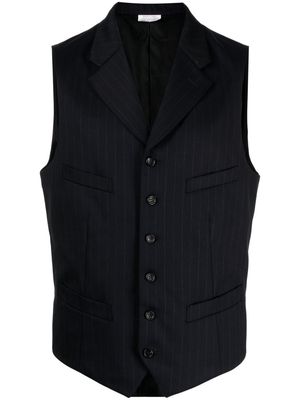 Comme Des Garçons Homme Deux stripe-pattern wool waistcoat - Black