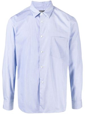 Comme Des Garçons Homme Deux stripe-print poplin shirt - Blue