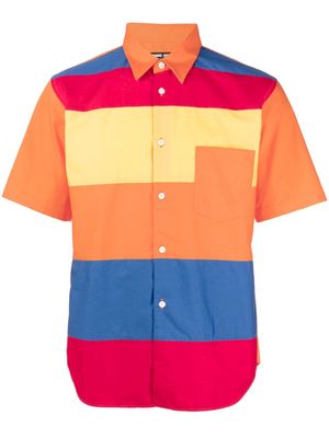 Comme Des Garçons Homme Deux striped cotton shirt - Orange