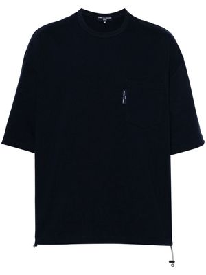 Comme des Garçons Homme drawstring cotton T-shirt - Blue