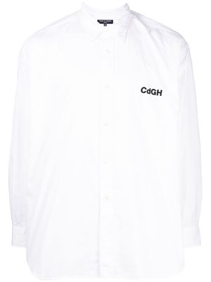 Comme Des Garçons Homme embroidered-logo long-sleeve shirt - White
