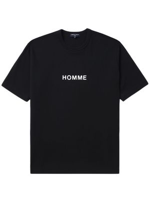 Comme des Garçons Homme Homme-print cotton T-shirt - Black