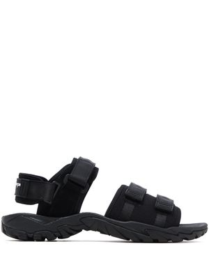 Comme des Garçons Homme logo-appliqué touch-strap sandals - Black