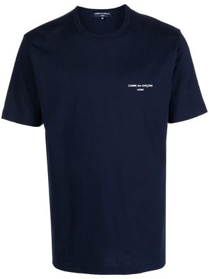 Comme Des Garçons Homme logo crew-neck T-shirt - Blue
