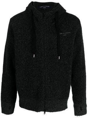 Comme Des Garçons Homme logo-patch zip-up hoodie - Grey