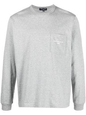 Comme Des Garçons Homme logo-print long-sleeve cotton T-shirt - Grey