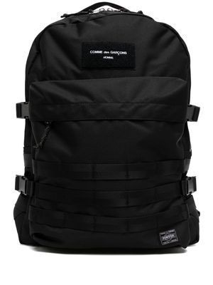 Comme Des Garçons Homme logo zipped backpack - Black