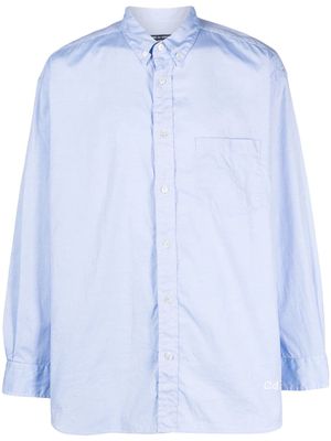 Comme Des Garçons Homme long-sleeve cotton shirt - Blue
