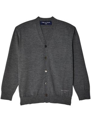 Comme des Garçons Homme mélange-effect cardigan - Grey