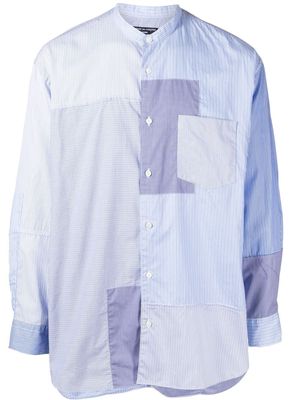Comme Des Garçons Homme patchwork button-up shirt - Blue