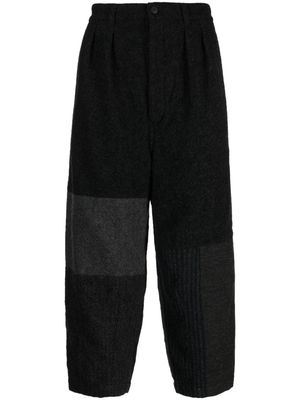 Comme Des Garçons Homme patchwork drop-crotch trousers - Black
