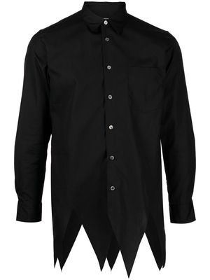 Comme Des Garçons Homme Plus asymmetric cotton shirt - Black