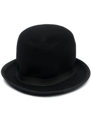 Comme Des Garçons Homme Plus brushed-finish bowler hat - Black