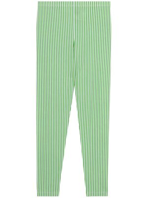 Comme Des Garçons Homme Plus candy stripe-pattern leggings - Green