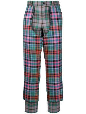 Comme Des Garçons Homme Plus check-pattern wool trousers - Multicolour