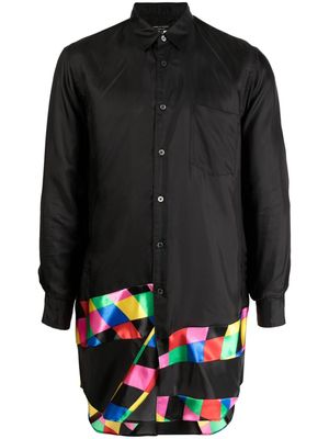 Comme Des Garçons Homme Plus checkerboard-print long-sleeve shirt - Black