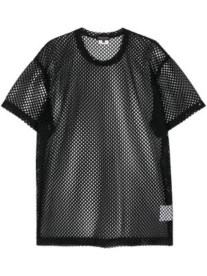 Comme des Garçons Homme Plus crew-neck mesh T-shirt - Black