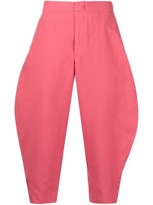Comme Des Garçons Homme Plus cropped wide-leg trousers - Pink