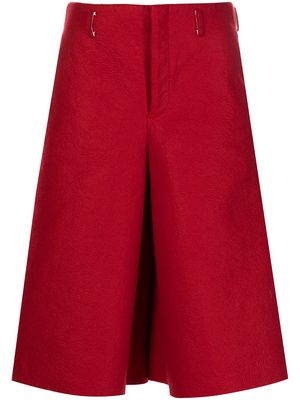 Comme Des Garçons Homme Plus cropped wide-leg trousers - Red
