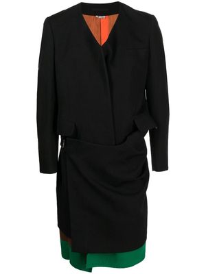 Comme Des Garçons Homme Plus draped-panel blazer - Black