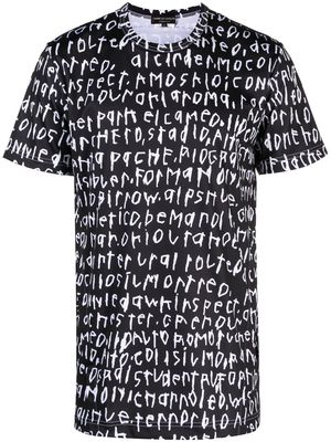 Comme Des Garçons Homme Plus graphic-print T-shirt - Black