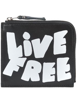 Comme des Garçons Homme Plus Live Free small wallet - Black