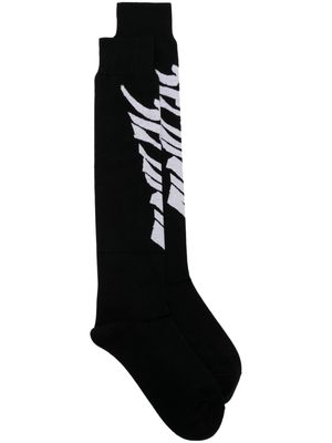 Comme Des Garçons Homme Plus logo-print cotton socks - Black