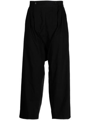 Comme Des Garçons Homme Plus loose-fit pleat-detail trousers - Black