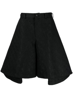 Comme Des Garçons Homme Plus monogram jacquard cropped trousers - Black