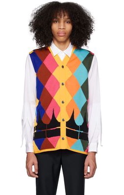 Comme des Garçons Homme Plus Multicolor Jacquard Vest