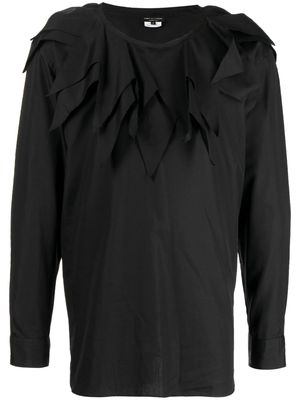 Comme Des Garçons Homme Plus oversized-collar cotton blouse - Black