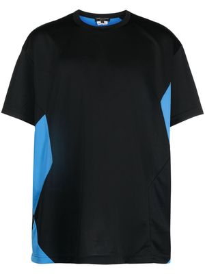 Comme Des Garçons Homme Plus panelled-design short-sleeve T-shirt - Black