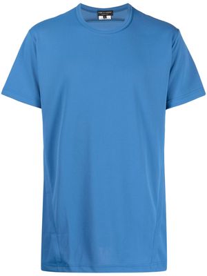 Comme Des Garçons Homme Plus panelled piqué-weave T-shirt - Blue