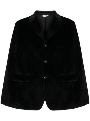 Comme Des Garçons Homme Plus peak-lapels textured-finish blazer - Black