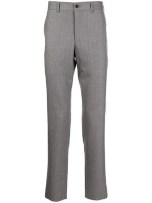Comme des Garçons Homme Plus pinstriped wool straight-leg trousers - Grey