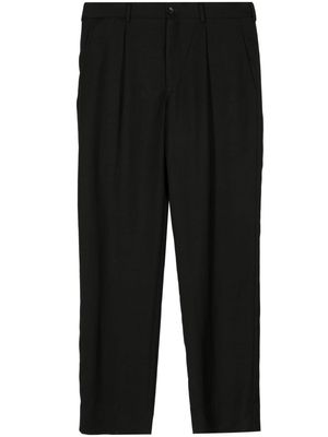 Comme des Garçons Homme Plus pleated mid-rise tailored trousers - Black