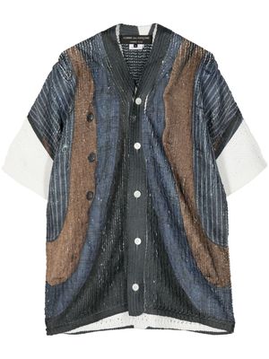 Comme des Garçons Homme Plus printed short-sleeve shirt - Blue