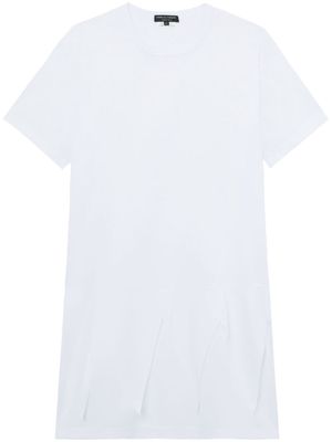 Comme Des Garçons Homme Plus semi-sheer crew-neck T-shirt - White