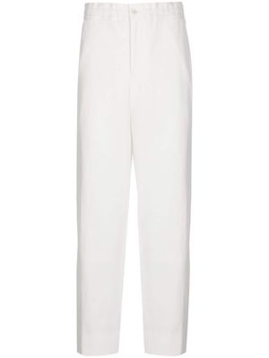 Comme Des Garçons Homme Plus straight-leg cotton trousers - White