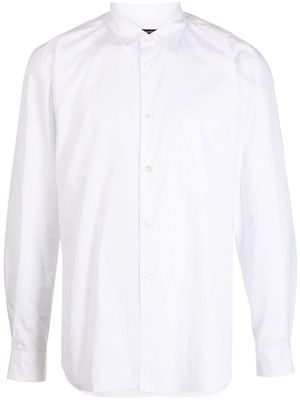 Comme Des Garçons Homme Plus straight-point collar cotton shirt - White