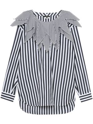 Comme Des Garçons Homme Plus stripe-print cotton shirt - Black
