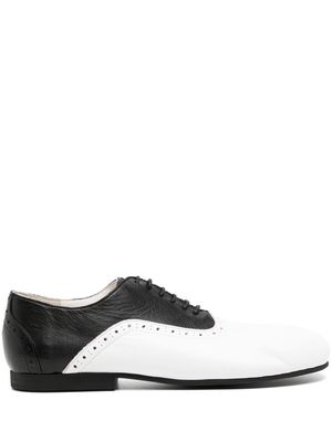 Comme Des Garçons Homme Plus two-tone leather derby shoes - Black