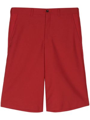 Comme des Garçons Homme Plus wool bermuda shorts - Red